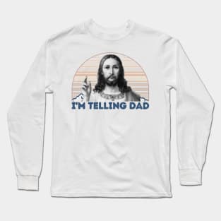 Retro I'm Telling Dad Long Sleeve T-Shirt